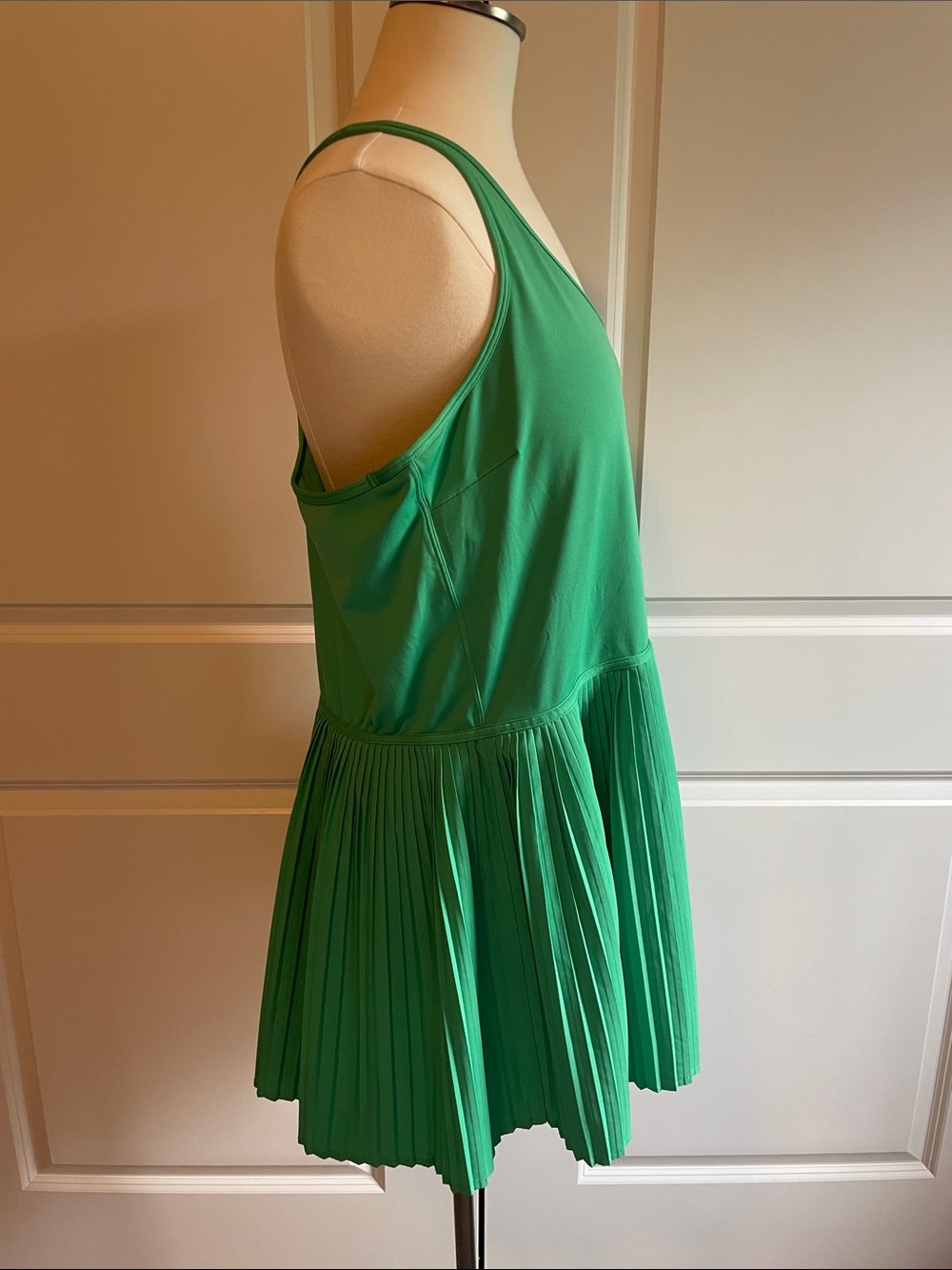 Crane Kelly Green Pleated Waist Tank Dress Size XL - Picture 4 of 9